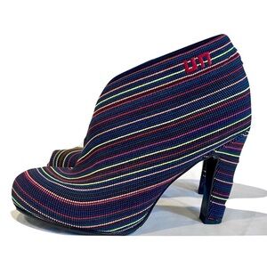 NWOT United Nude Fold Hi Multi-Colored Ankle Booties in Fruit Punch, Size 6.5